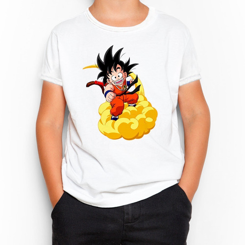 Remera Niño Niña Unisex - Dragon Ball - Goku - Nube Voladora