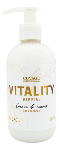 Cuvage Vitality Berries Crema De Manos Con Vitamina E 250gr