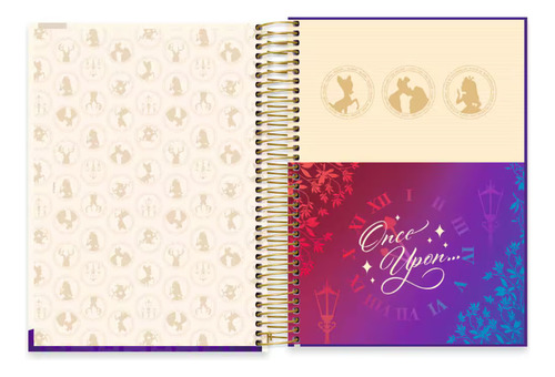 Caderno 10 Matérias A Dama E O Vagabundo 160 Fls C Dura Uni Cor Lilás