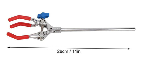 Pinza De Laboratorio, 28 Cm, Estilo 3 Dedos, Cabeza Recubier