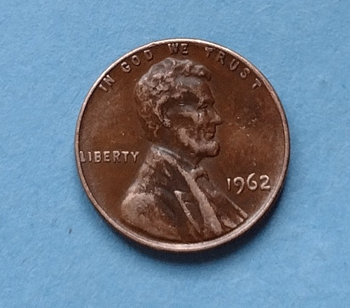 Moneda De Un Centavo De Estados Unidos Año 1962