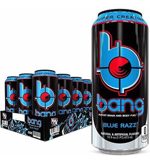 Vpx Bang, Azul Razz, 16 Onzas Líquidas (12 Count).
