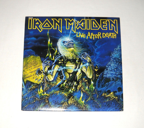 Iron Maiden Live After Death 2lp Vinilo Usa 1985