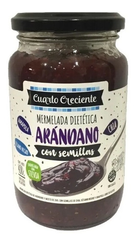 Mermelada Arandanos Con Stevia Y Semillas X400g