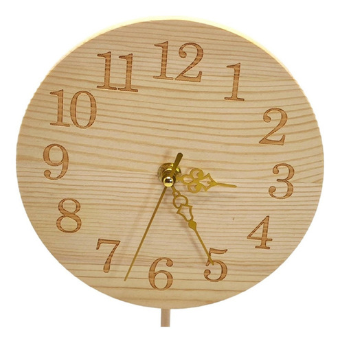 Reloj De Mesa De Madera, Despertador Elegante Portátil Para