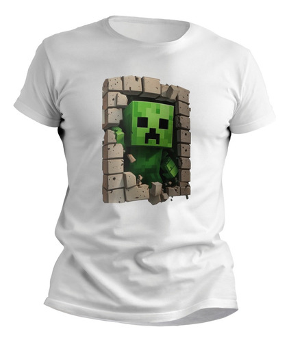 Remeras Minecraft Adultos Estampados Originales - 7558