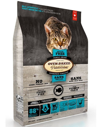 Ove-baked Gato Grain Free Pescado 4,54kg Envio Gratis Razas