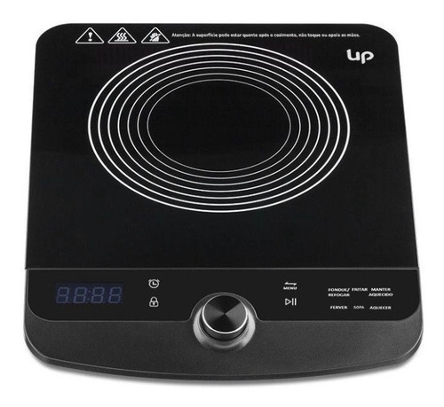 Cooktop De Indução Portátil 127v Up Home - Ed003 Cor Preto