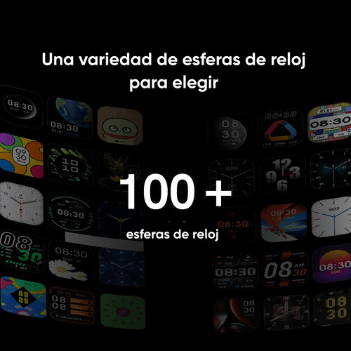 Smartwatch Reloj Inteligente Qcy Gs S6 Qcy Pantalla 2.02 Pul Negro Negro Gris Oscuro