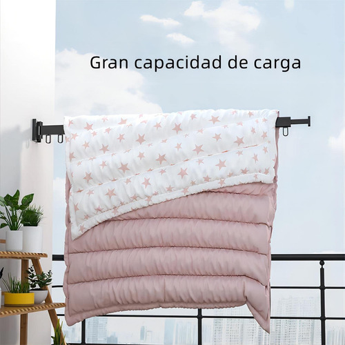 Tendedero De Ropa Plegable Retractil, Soportes Tendederos