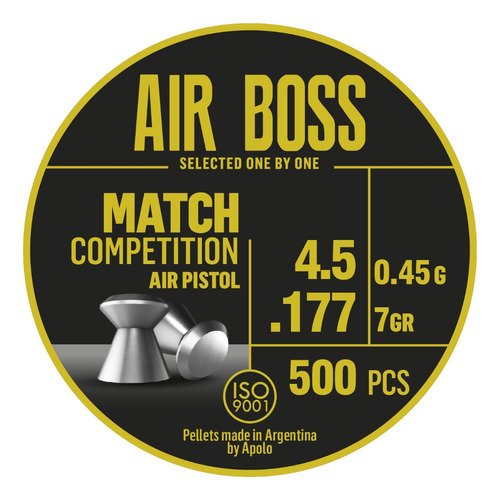 Balines Match Air Pistol Cal. 4,5 X 500