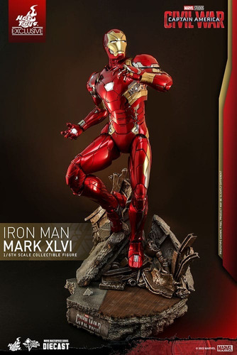 Iron Man Mark 46 Die Cast Hot Toys 2022 1/6 Civil War