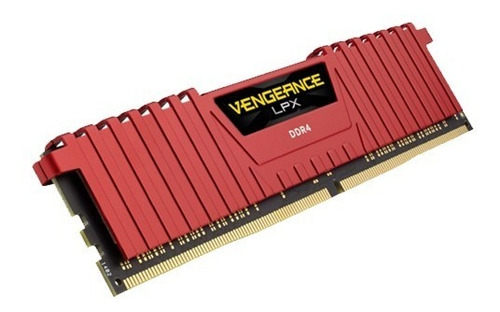 Imagen 4 de 4 de Memoria Ddr4 16gb (2*8) 4266mhz Corsair Lpx Airflow Red