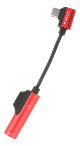Conector De Carga Del Codo Tipo C Rojo .