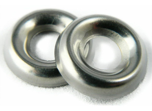 Stainless Steel Cup Washer Finishing Countersunk 4 Qty