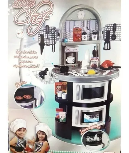 Cocina Cocinita Chef Con Horno Y Lavavajillas . New Plast Color