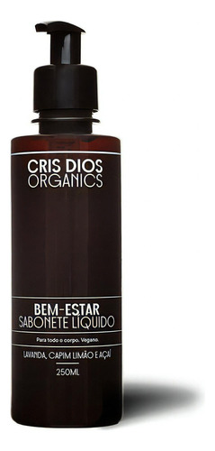 New Sabonete Líquido Cris Dios Organics 250ml Cris Dios Orga