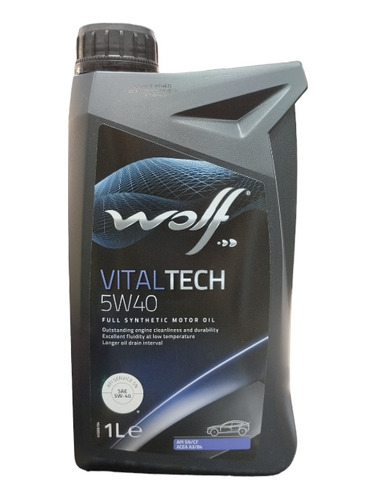 Aceite Wolf 5w40 Vitaltech Full Sintético  - 1l
