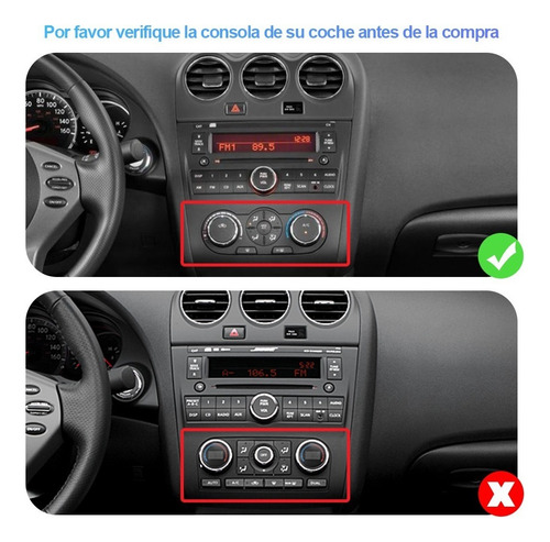 Zk Estéreo 1+32g Para Nissan Altima 2007-2012 Cámara Gps