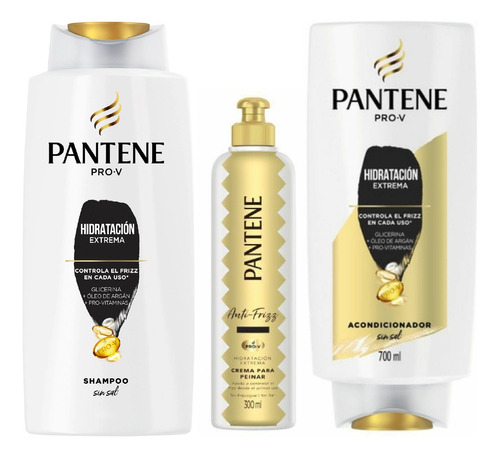 Pack Shampoo Y Aco Pantene Hidratación Extrema 700ml + Crema