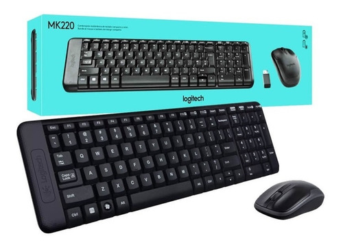 Combo Teclado Mouse Logitech Mk220 Wireless