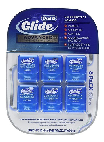 Oral-b Glide Pro-health Advanced Floss, 43.7 Yardas (paquet.