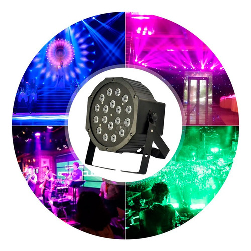 Foco Par 18 Led Rgb Dmx Fiesta Luces Thek