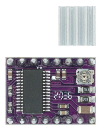 Imagen 2 de 3 de Driver Dvr8825 Disipador Pololu Paso A Paso Cnc Impresora 3d