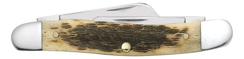 Case Medium Amber Bone Cv Stockman With Sheepfoot Blade Pock