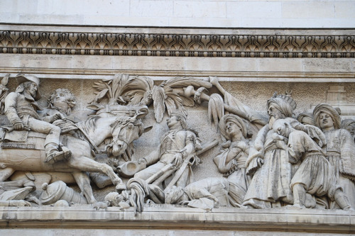 Cuadro 48-arc De Triomphe-paris-9 32x20 C/marco De Madera