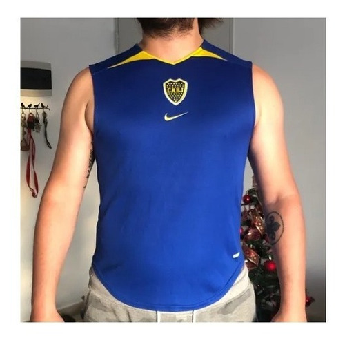 Imagen 6 de 6 de Camiseta Musculosa Entrenamiento Nike Boca (2003 / Original)
