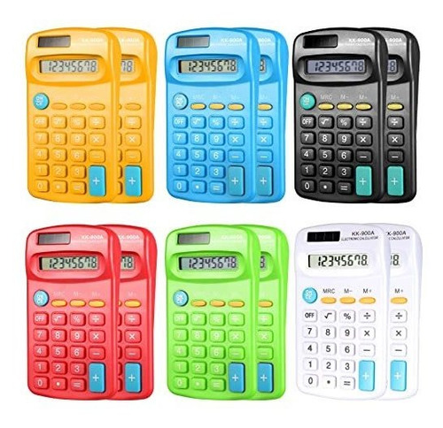 Mini Calculadoras De Bolsillo Pantalla De 8 Dígitos Estándar