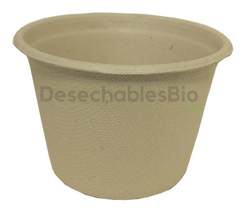 Imagen 4 de 5 de 50 Copas / Vasos Souffle 5 Oz. Biodegradable Bagazo De Trigo