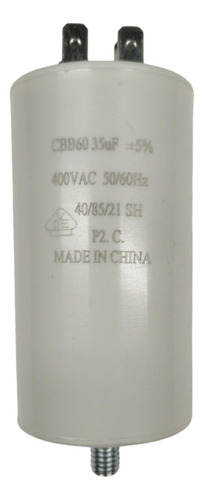 Condensador (capacitor) 35 Uf - 400 Vac - 50/60 Hz