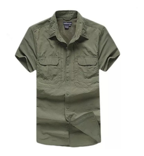 Camisa Militar Táctica Hombres Transpirable Secado Rápido