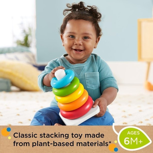 Imagen 3 de 6 de 5 Anillos Fisher-price Bebés Aprende Tamaños Colores Juguete