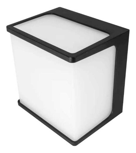 Arbotante Cubo Negro Y Blanco Led Bc 8w Ip65 Ilumileds