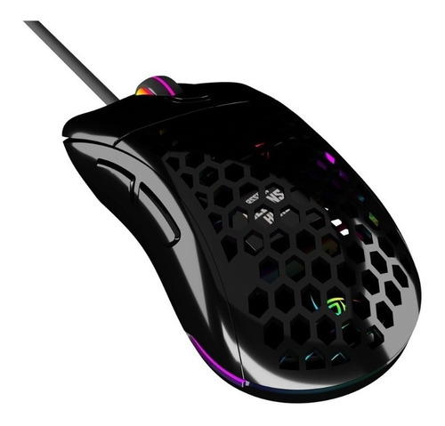 Mouse gamer de juego VSG  Aquila Air negro brillante