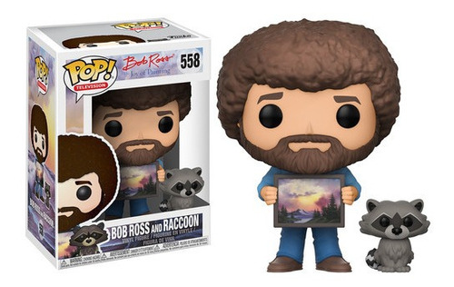 Funko Pop! Televisión: Bob Ross Bob Ross Con Mapache