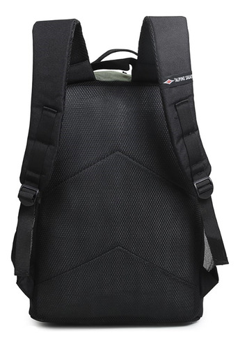 Mochila Alpine Skate Bolsillos Múltiples Y Tiras Acolchadas Color Verde Diseño De La Tela Lisa