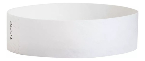 Oferta! 100 Pulseras Tyvek Seguridad Lisas Evento Rapiticket Blanco