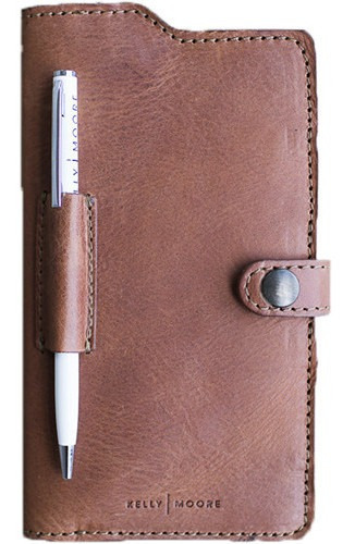 Kelly Moore Bag Passport Wallet Full Grain Leather (apache B