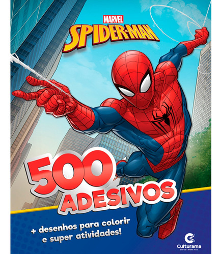 Livro 500 Adesivos Marvel Homem-aranha
