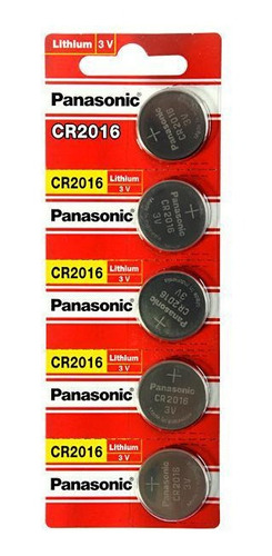 5 Pilas Boton 2016 Panasonic Original Cr2016 Lithium 3v
