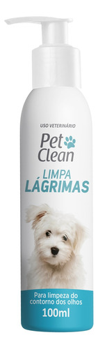 Limpa Lágrimas Loção Higiene Olhos Cão Gato Clareador 100ml