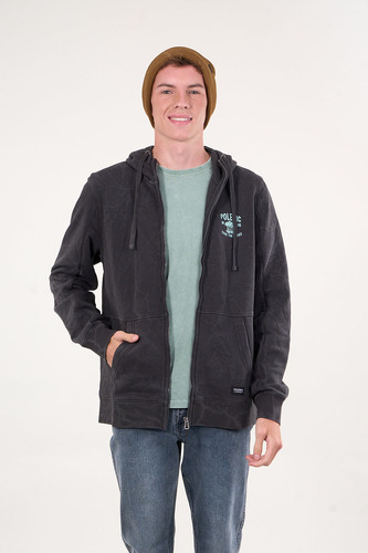 Poleron Franela Procesado Full Zipper Junior Polemic