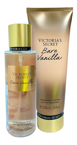 Set Victoria's Secret Crema Y Body Locion Bare Vanilla