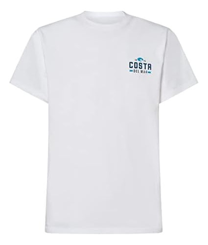 Costa Del Mar Camiseta Unisex Para Adultos Prado, Blanco, Ta