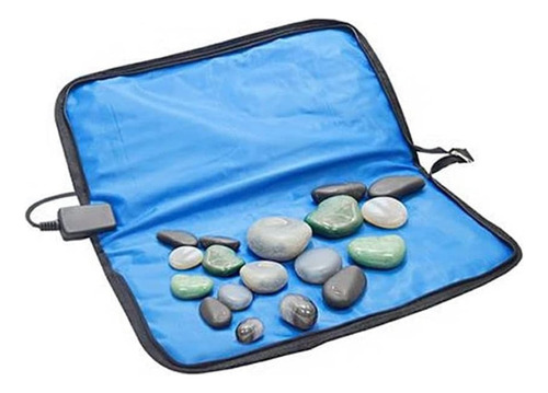 Bolsa Térmica Para Pedras Quentes Com Ziper - 110v Azul
