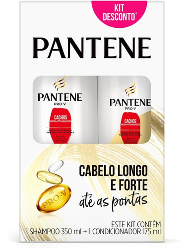  Kit Pantene Cachos Shampoo 350ml + Condicionador 175ml